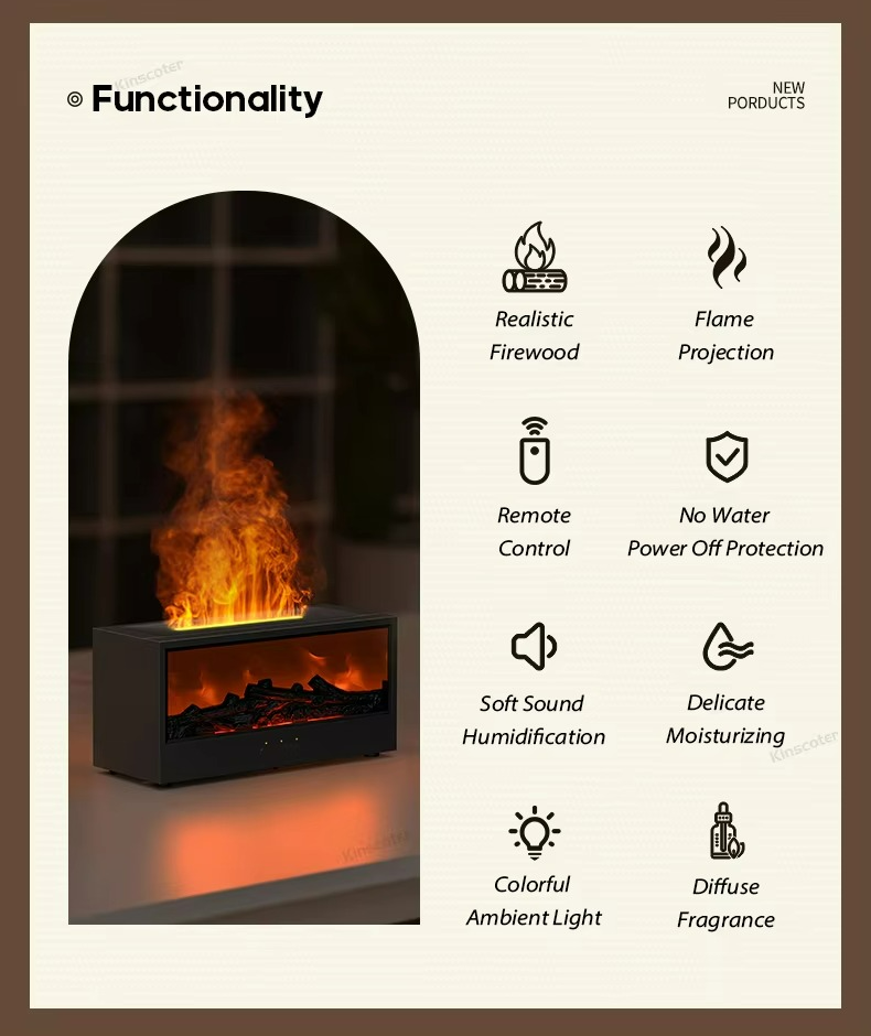 FlameGlow LED Diffuser & Humidifier