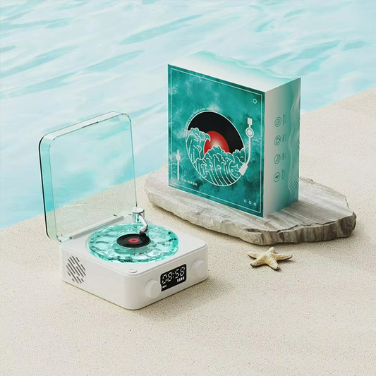 Waves Retro Vinyl Bluetooth Speaker